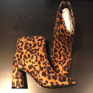 BRAND NEW Leopard Print Booties
